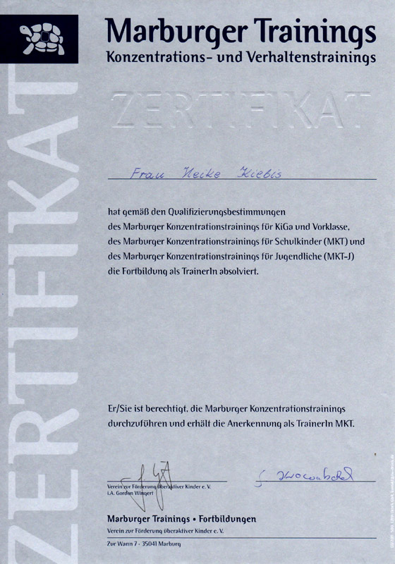 Zertifikat 